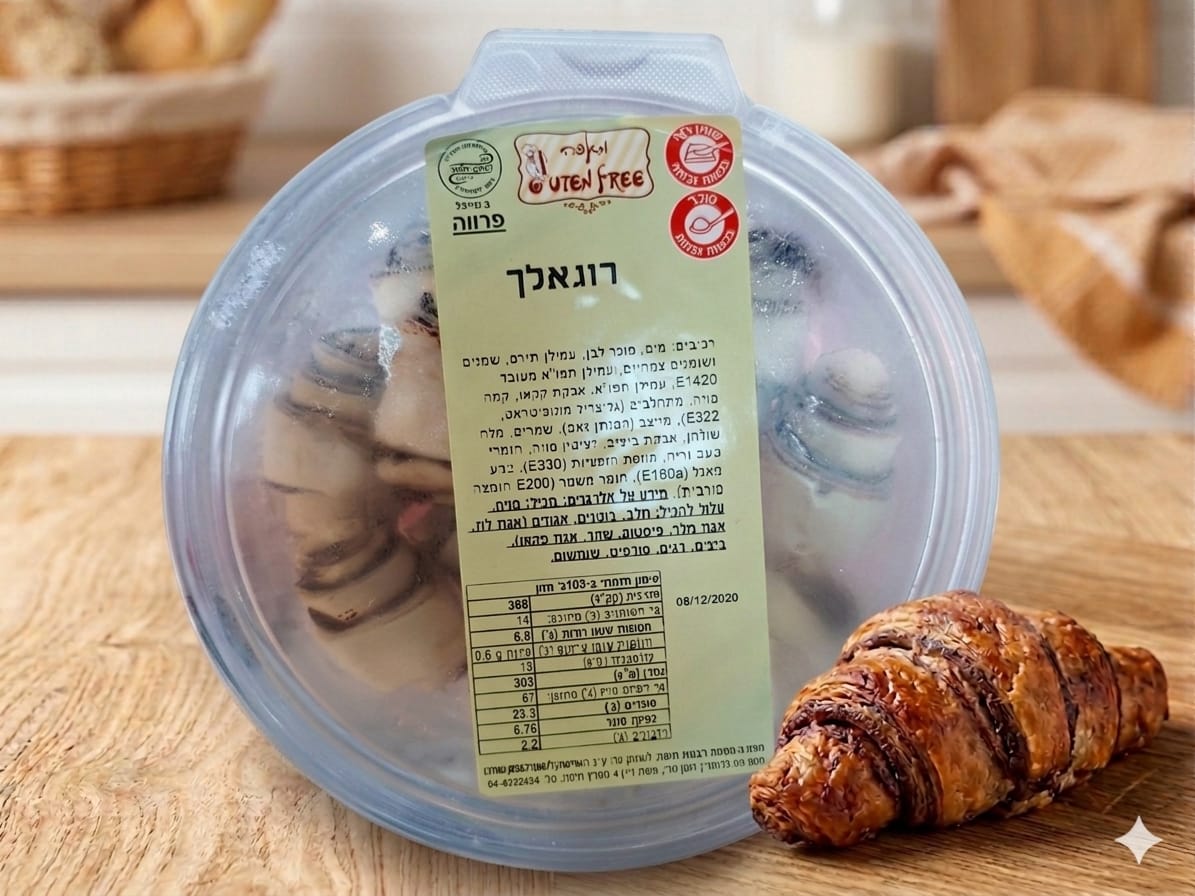 רוגלך שוקולד ללא גלוטן (לאפיה) | GLUTEN FREE