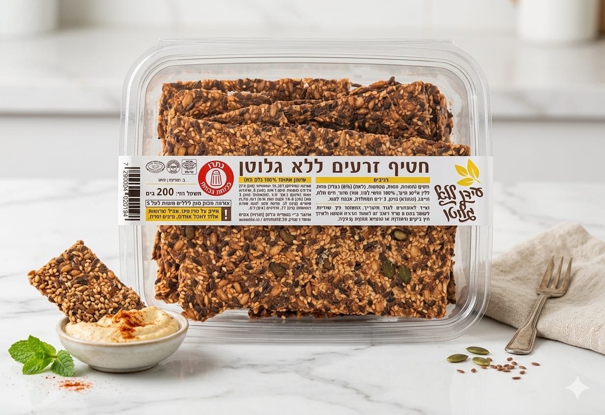חטיף זרעים ללא גלוטן | עידן ללא גלוטן