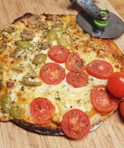פיצה טבעונית עם גבינת קשיו ללא גלוטן (2 יחידות) | פינובייקרי