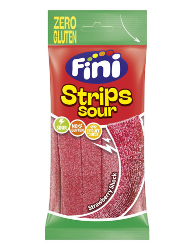 Strips שטיחוני גומי תות ללא גלוטן | Fini Strips שטיחוני גומי תות ללא גלוטן | Fini