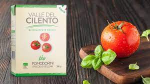 עגבניות שרי שלמות קלופות במיץ עגבניות ללא גלוטן| Valle Del Cilento
