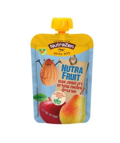 מחית אורגנית תפוח, אגס ושקדים ללא גלוטן | NutraZen