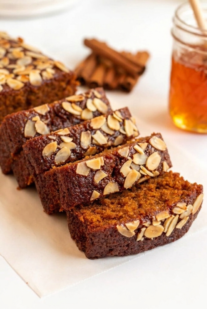 עוגת דבש קלאסית עם שקדים ללא גלוטן