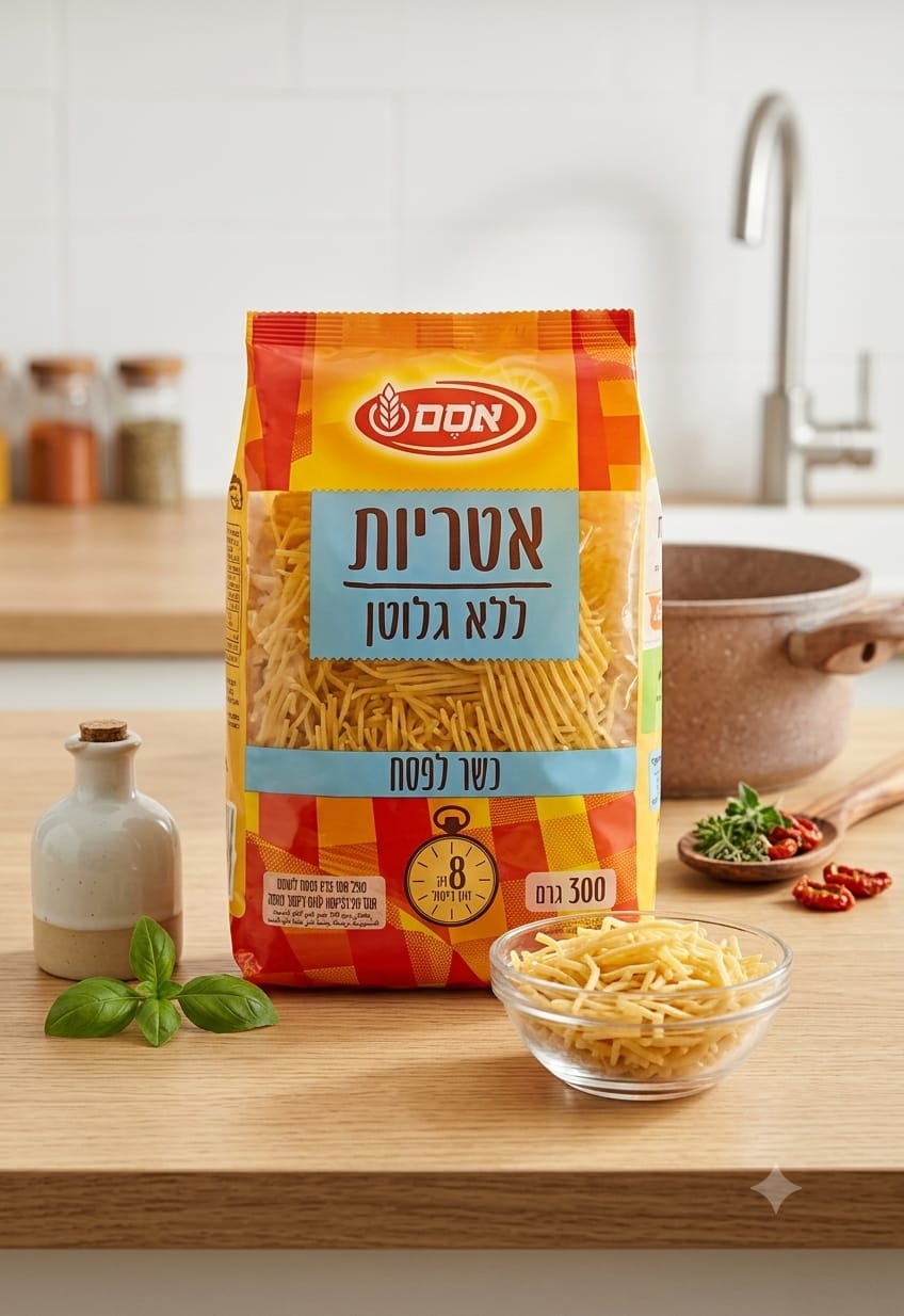 אטריות דקות ללא גלוטן כשל"פ|אסם