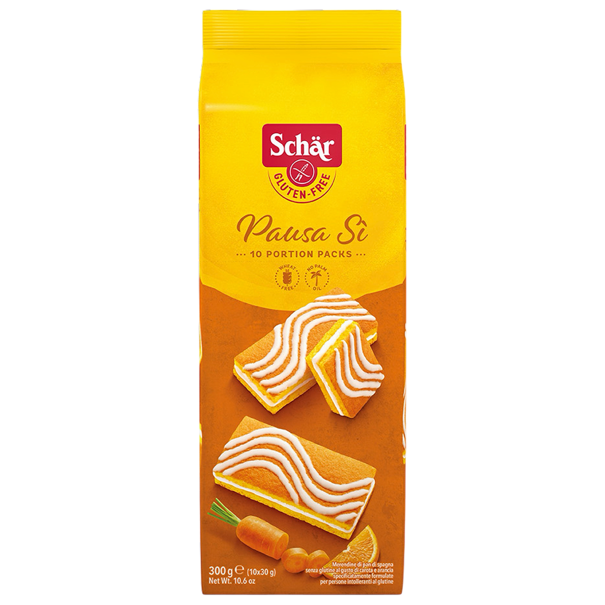 מארז עוגות אישיות בטעם  וניל גזר תפוז ללא גלוטן | Schar