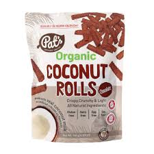 חטיף רולים קוקוס אורגני בטעם שוקו ללא גלוטן|PAT'S