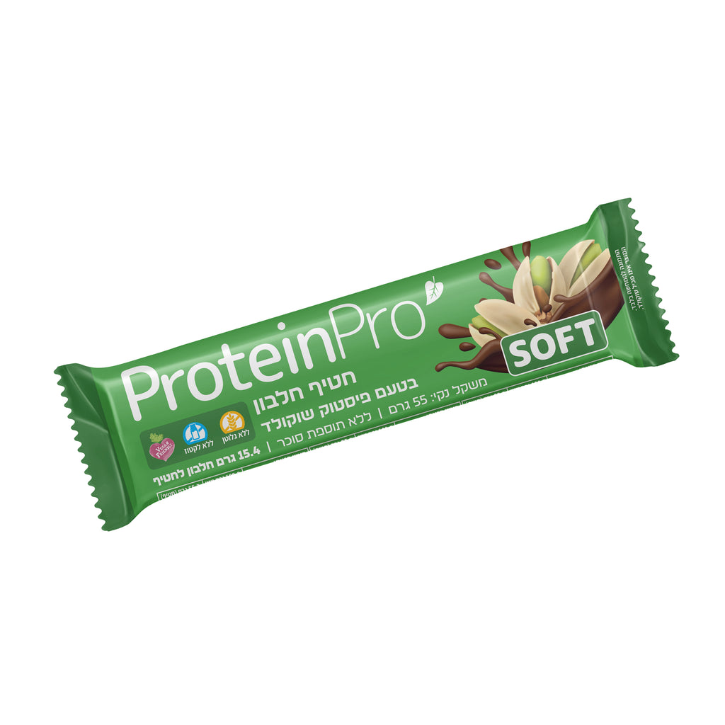 חטיף חלבון בטעם פיסטוק שוקולד ללא גלוטן| Protein Pro