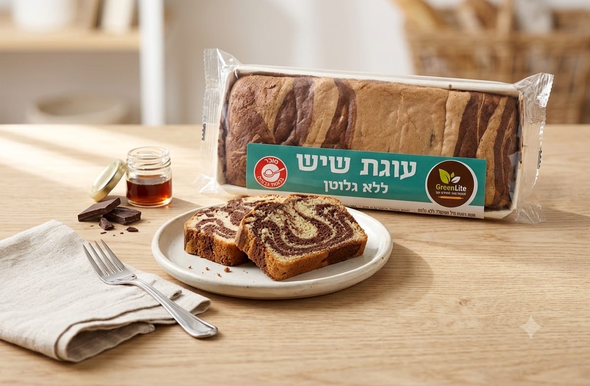 עוגת שיש בחושה ללא גלוטן | GreenLite