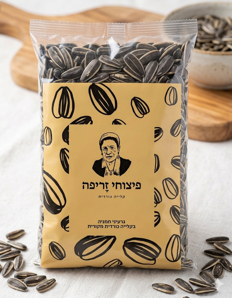 גרעיני חמניה שחורים|פיצוחי זריפה