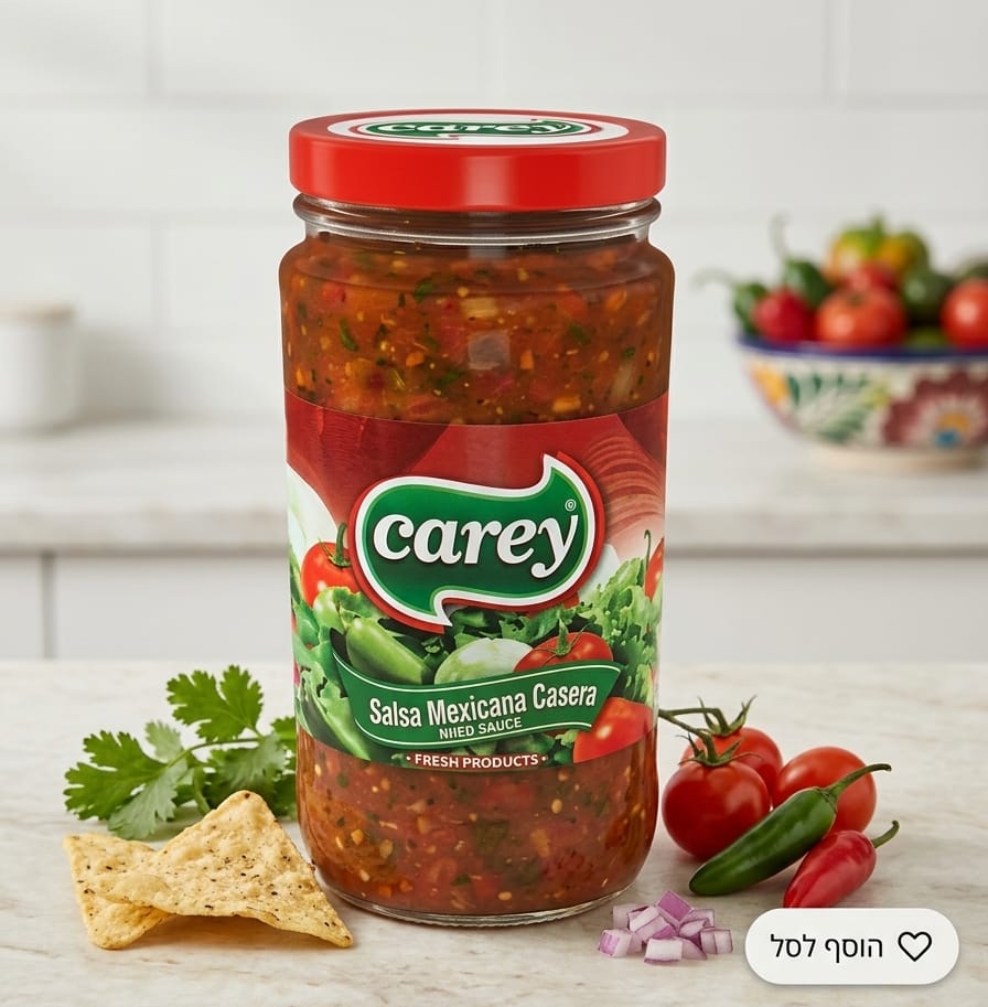 רוטב סלסה מקסיקני ללא גלוטן|CAREY
