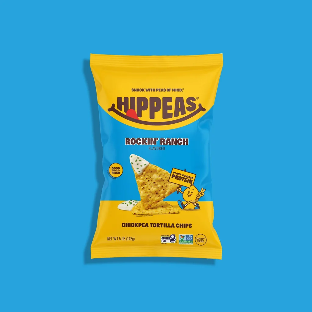 חטיף טורטיה חומוס בטעם ראנץ' ללא גלוטן| Hippeas