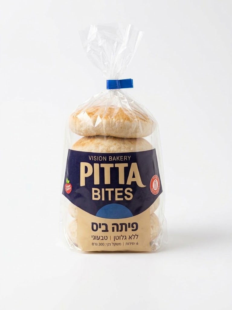פיתה ביס עבה ללא גלוטן|vision bites