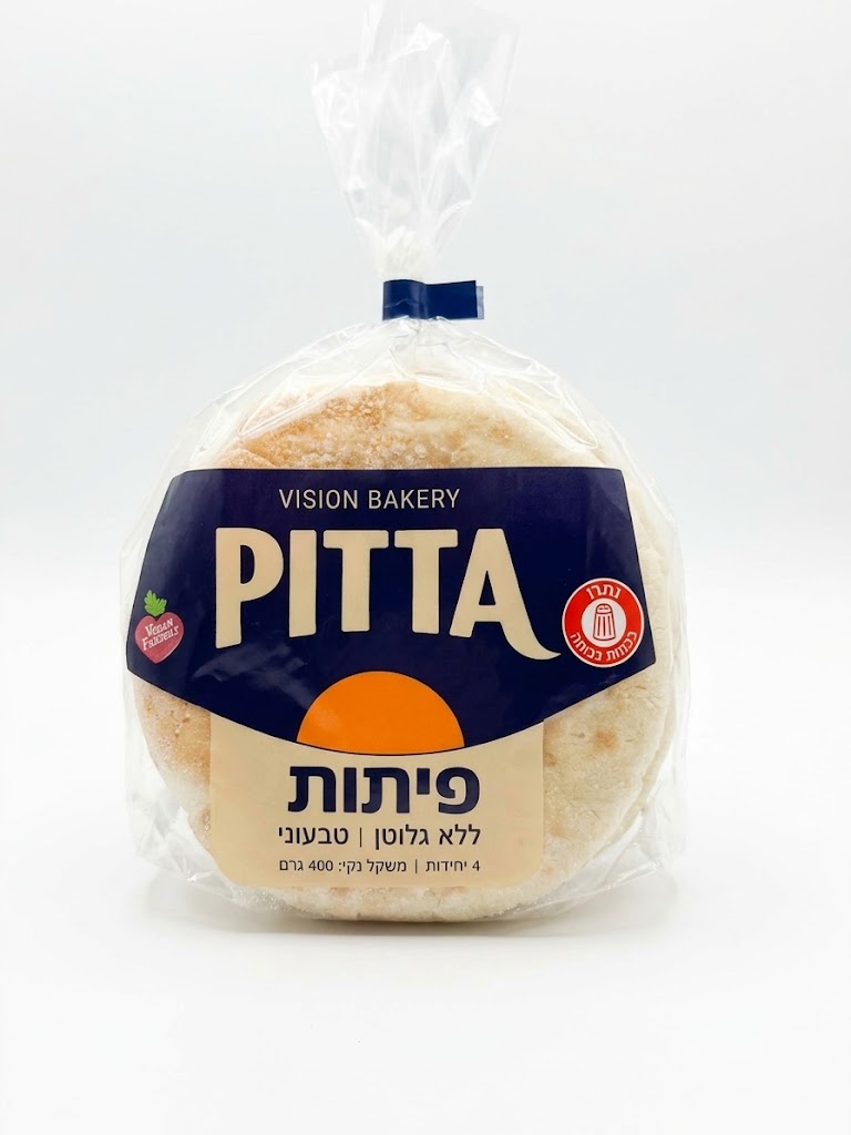פיתה בינונית עבה ללא גלוטן|vision bites