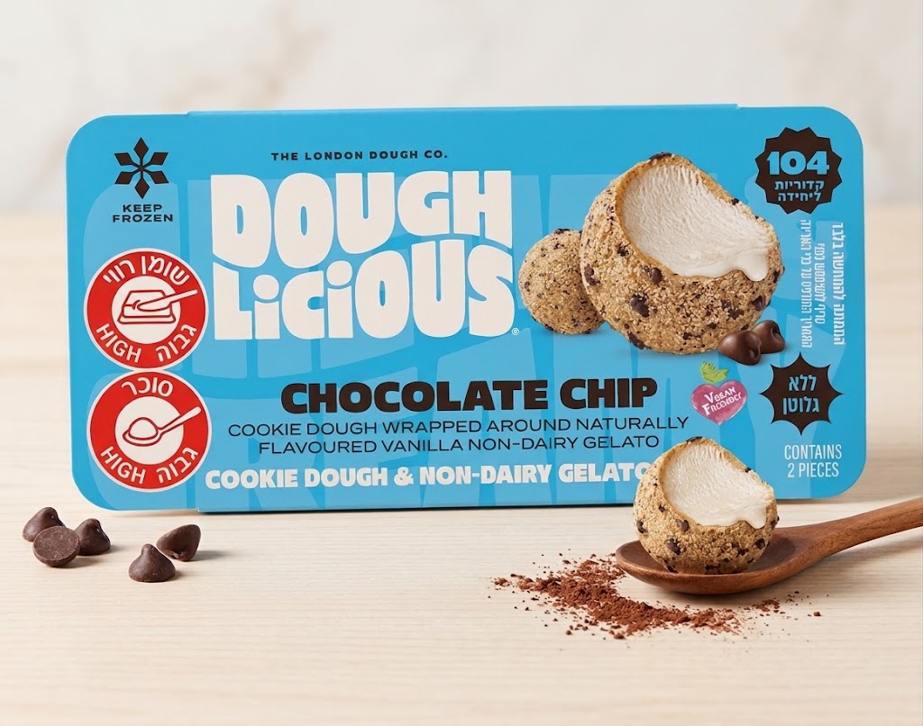 בצק עוגיות עם גלידת וניל פרווה)מארז זוג|DOUGH LICIOUS